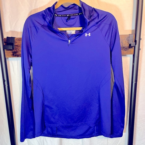 Under Armour Tops - Under Armor purple 3/4 zip size L